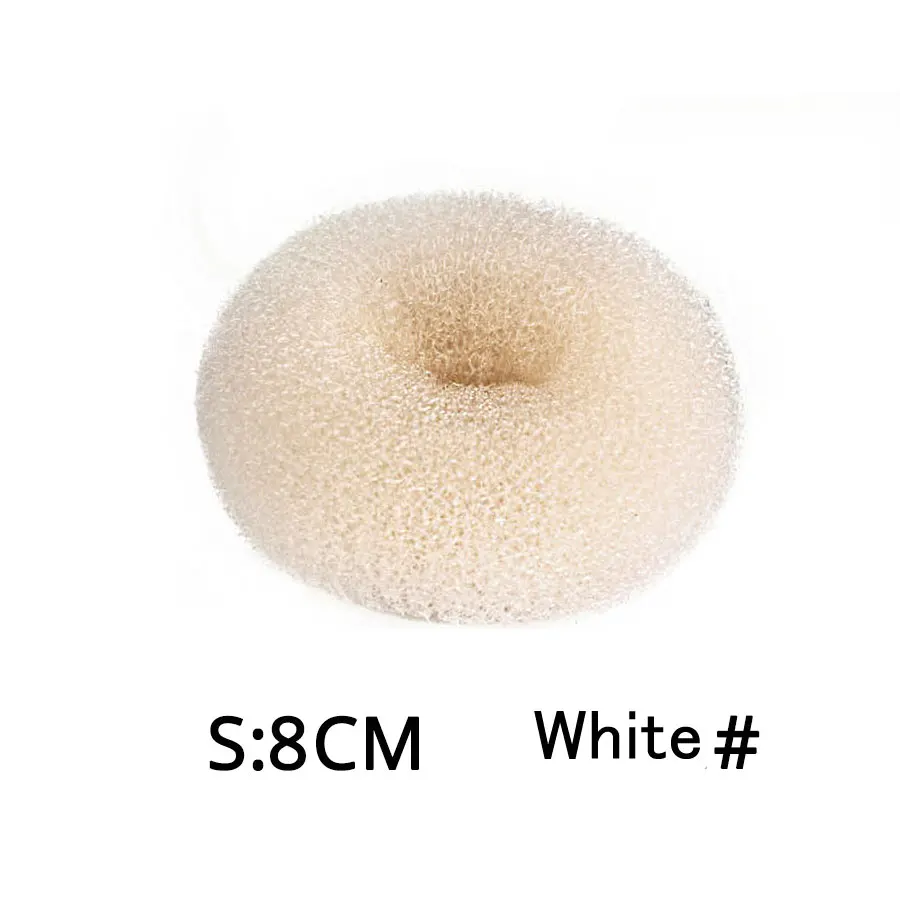 S white Alileader Горячая Мода Волшебная булочка для волос аксессуары шиньон Magique волосы пончик булочка для женщин Инструменты для укладки волос белый/коричневый - Цвет: S white
