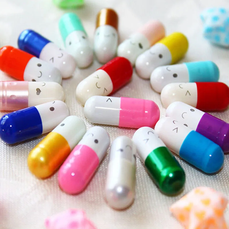 

50PCS New Rolls Pills Pill Lucky Wishing Bottle Capsule Love Letterhead Stationery Paper Envelopes Event Party Supplies Gifts