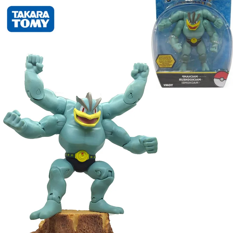 TAKARA TOMY Покемон Аниме Machamp Mackogneur фигурка игрушки TAKARA TOMY Покемон Фигурки Коллекция подарки игрушки для детей