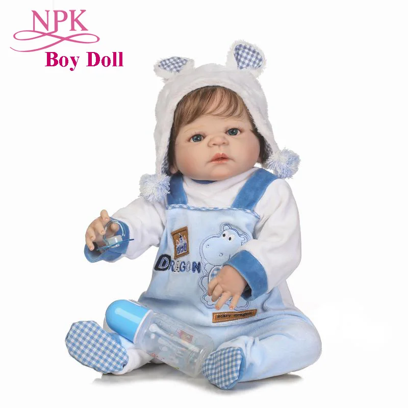 22 дюйма NPK полностью силиконовая кукла Bebes Reborn Очаровательная для маленького