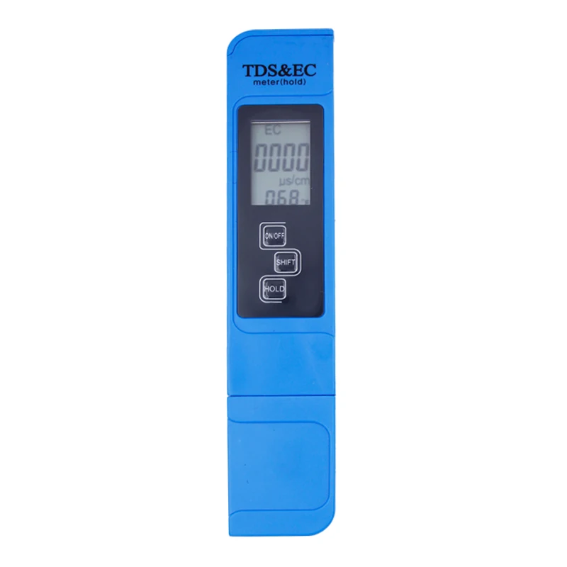 Blue TDS EC измеритель температуры Ручка 3 в 1 Функция проводимости измерения качества воды TDS& EC Тестер 0-9000ppm скидка 47 - Цвет: Blue