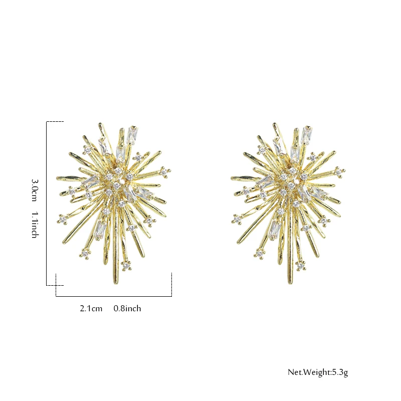 Yhpup Новая мода Медь Bling серьги с цирконием кубической огранки Роскошные Подвески «темперамент» S925 ювелирные изделия для женщин подарок партии