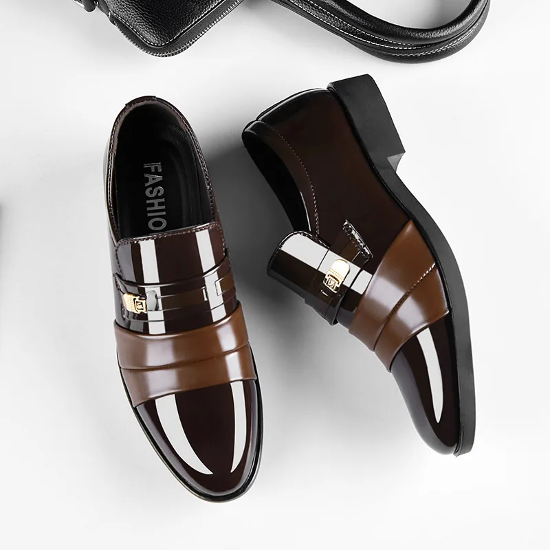 REETENE 2019 новейшие официальные туфли с острым носком классические мужские лоферы кожаные оксфорды для мужчин свадебные туфли слипоны офисная... от AliExpress RU&CIS NEW