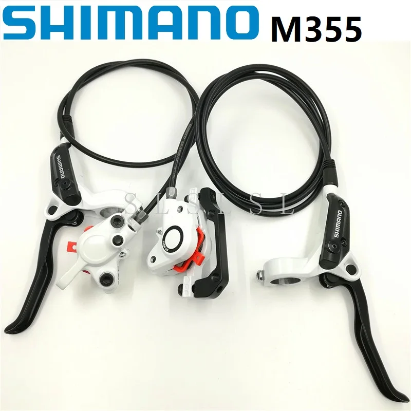 SHIMANO M355 белый один спереди/сзади гидравлические дисковые тормоза с тормозной