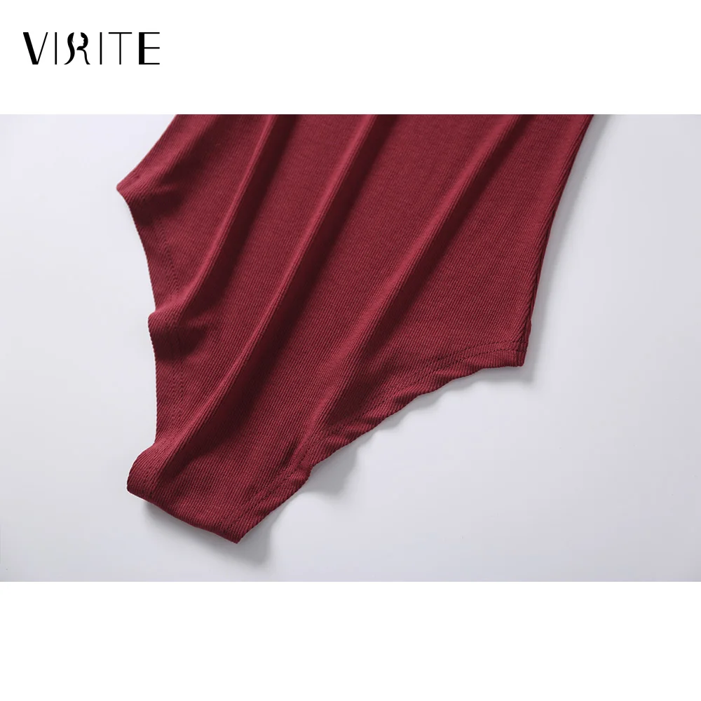 Женский трикотажный комбинезон viite эластичный с коротким рукавом|Боди| |