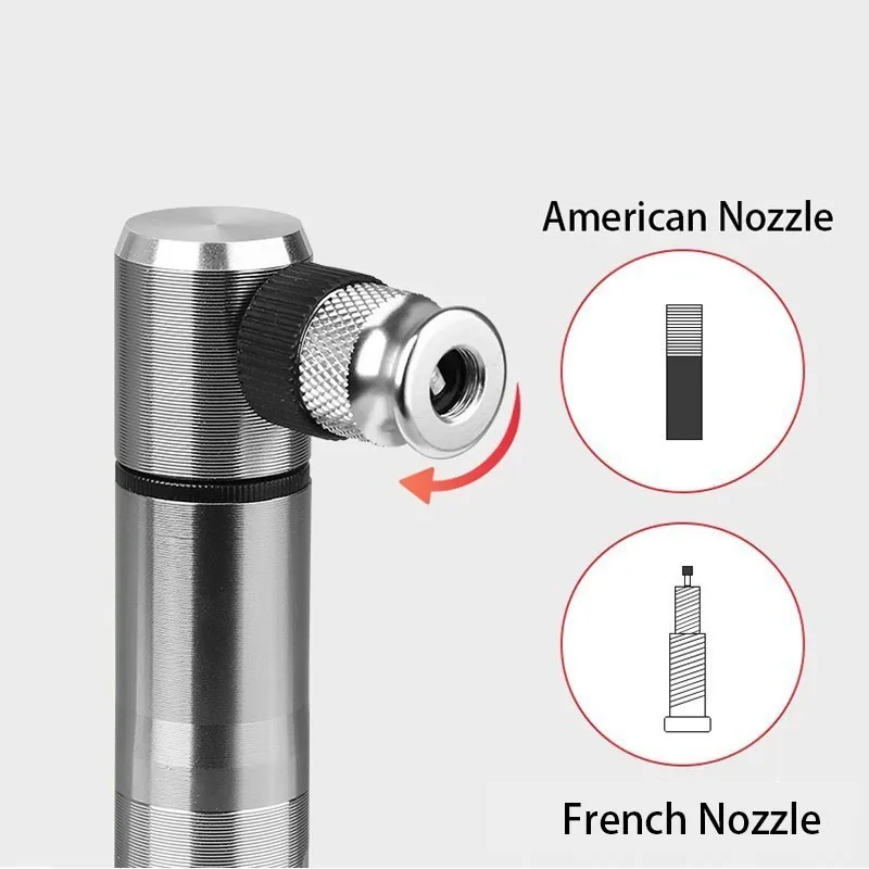 Мини портативный велосипедный насос из алюминиевого сплава для велосипедных шин