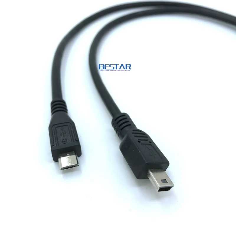2 в 1 комбинированный мини usb и микро USB 0 micro 5 контактный разъем Y образный кабель 30