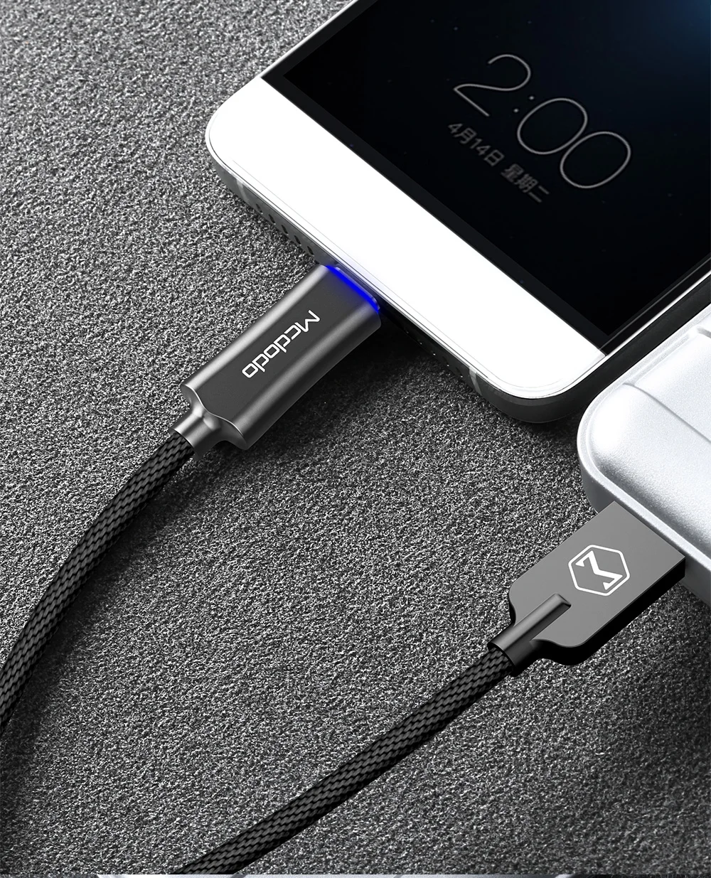 10 шт./лот MCDODO usb type C QC 3,0 Быстрая зарядка USB C кабель для передачи данных телефон зарядное устройство для samsung S9 huawei Авто отсоединить кабель