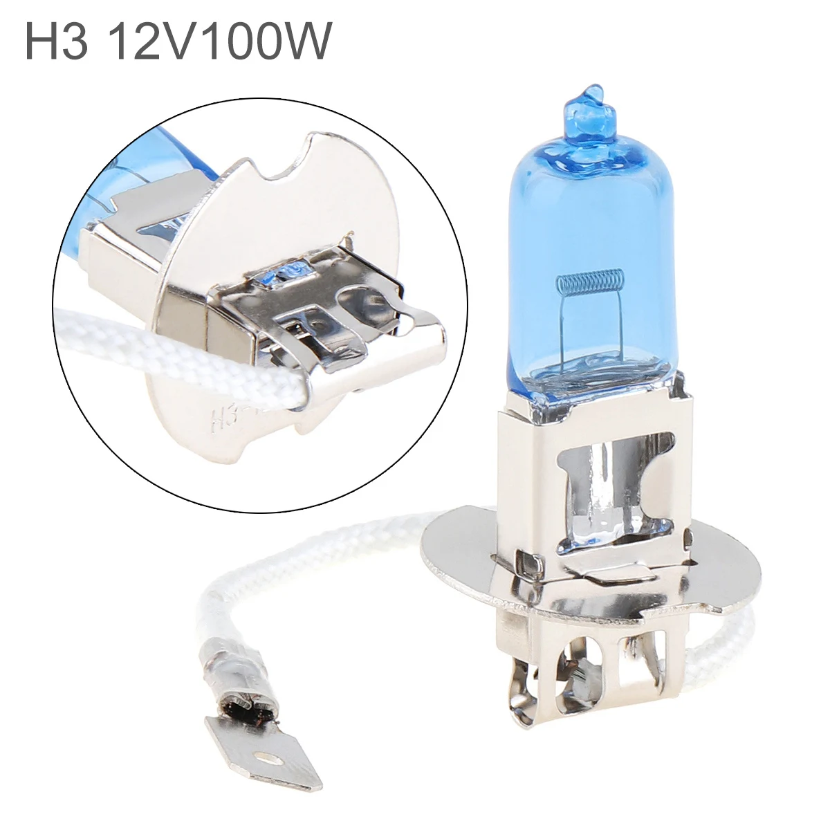 12V H3 100W 5000K белый светильник Автомобильная противотуманная лампа галогенная