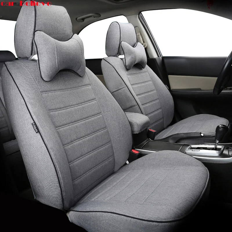 Car Believe Auto automobiles flax car seat cover For Kia soul cerato sportage 2017 optima RIO K3S KX5 Ceed accessories | Автомобили и