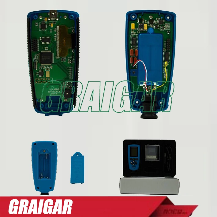 CCT01 цифровой портативный краски покрытие толщиномер F/N зонд тестер 1300um/51 2
