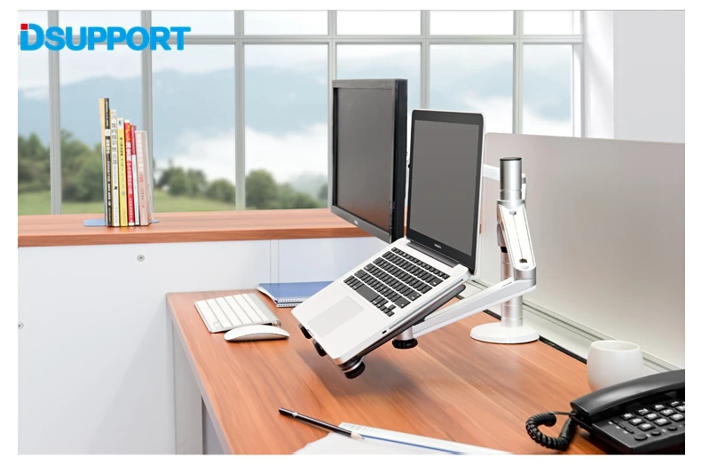 Настольный мультимедийный настольный держатель Full Motion с двумя ручками и