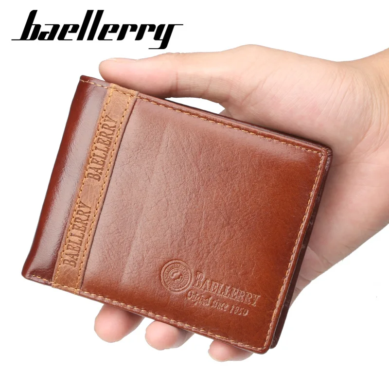 Мужской кошелек из 100% натуральной кожи премиум-класса мужские кошельки воловьей