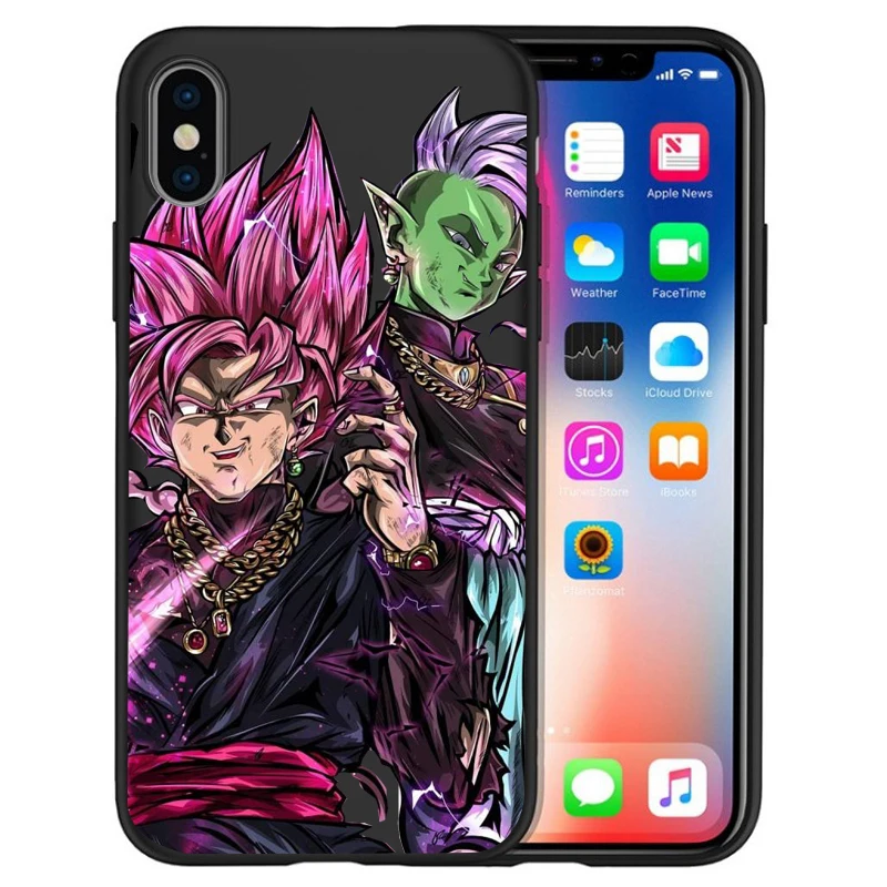 Роскошный чехол Goku Dragon Ball Super Saiyan Vegeta Dragon для iPhone XR 5 5S 6 6S 7 8 Plus X XS Max, мягкий силиконовый чехол Etui