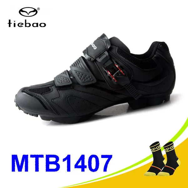 1413 MTB balck Tiebao Sapatilha Ciclismo Mtb велосипедная обувь Профессиональная Мужская дышащая велосипедная обувь велосипедная самоблокирующаяся спортивная обувь для верховой езды - Цвет: 1413 MTB balck