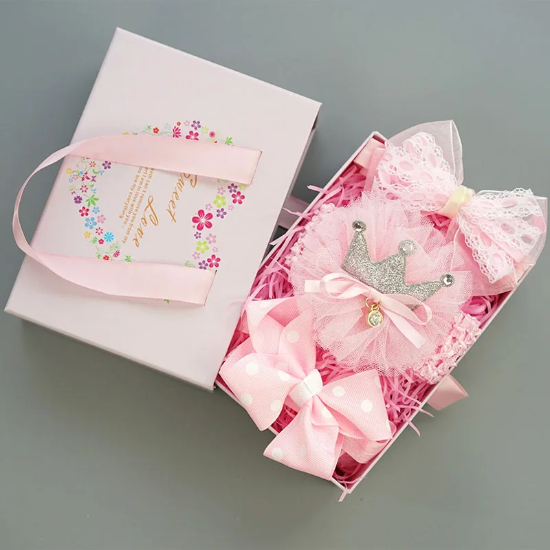 [Lemonkoko] 1Set=3Pcs Baby Girls Hair Clip Big Bow Knot Headwear Party Birthday Present Children Hairband Accessories | Детская одежда