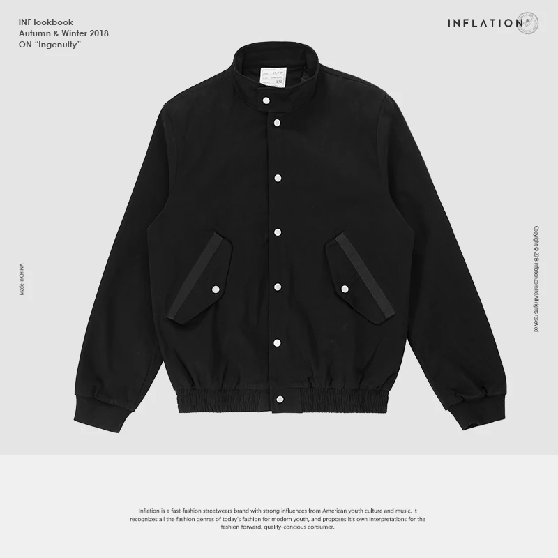 INFLATION FW Basic Series Men Sweatshirt 2018 Autumn Brand Clothing Cotton Hooded High Quality Tracksuit Outwear Hoody 8493WN | Мужская