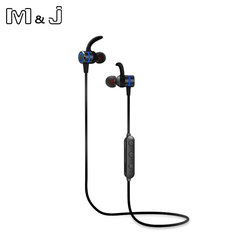 M& J, Металлические Магнитные Bluetooth наушники, устойчивые к поту, беспроводные наушники, TF карта, наушник, стерео Bluetooth 5 гарнитура для Xiaomi iPhone