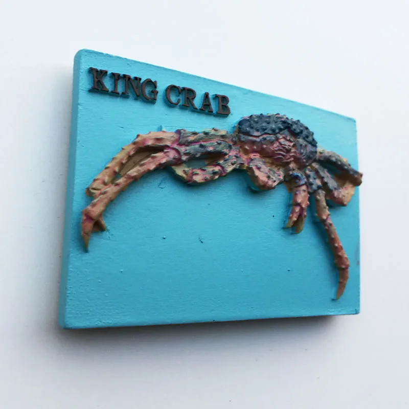 Alaska King Crab Pattern Refrigerator Sticker Creative USA Landscape Fridge Magnet Home Decor Gifts Wholesales Drop Shipping | Дом и сад