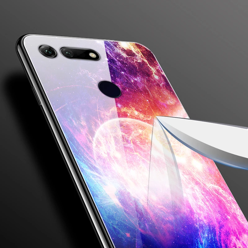 Для huawei Honor V20 чехол из стекла модный жесткий чехол для телефона для huawei Honor View 20 чехол View 20 V 20 закаленное мягкое бампер Honorv20