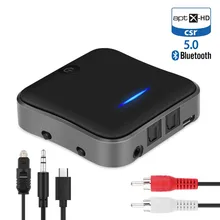 Bluetooth 5,0 передатчик приемник CSR8675 APTX HD LL Bt аудио музыка беспроводной USB адаптер 3,5 мм 3,5 AUX Jack/SPDIF/RCA для ТВ ПК