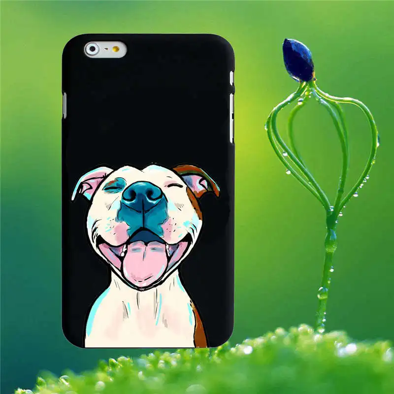 Seracase прекрасный стиль собака питбуль дизайн черный ТПУ чехлы для iphone 8 8Plus 7 7Plus 6 6s