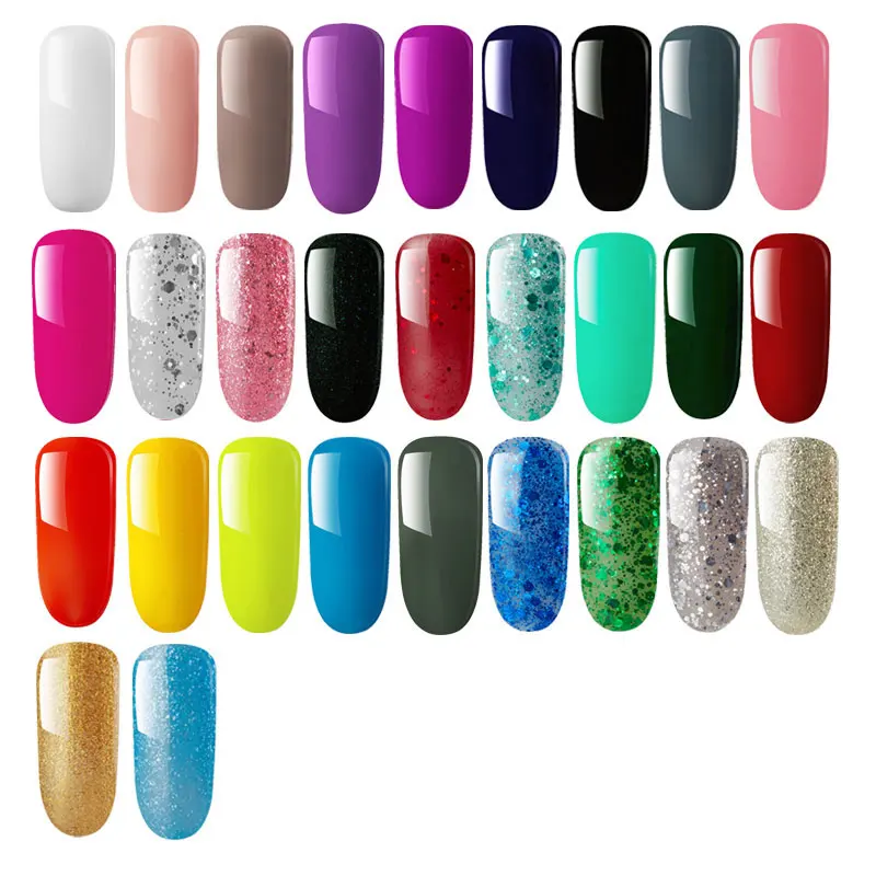 8 мл Новый долговечный Гель лак для ногтей Soak Off UV светодио дный Led Lucky Colorful Nails Art 54
