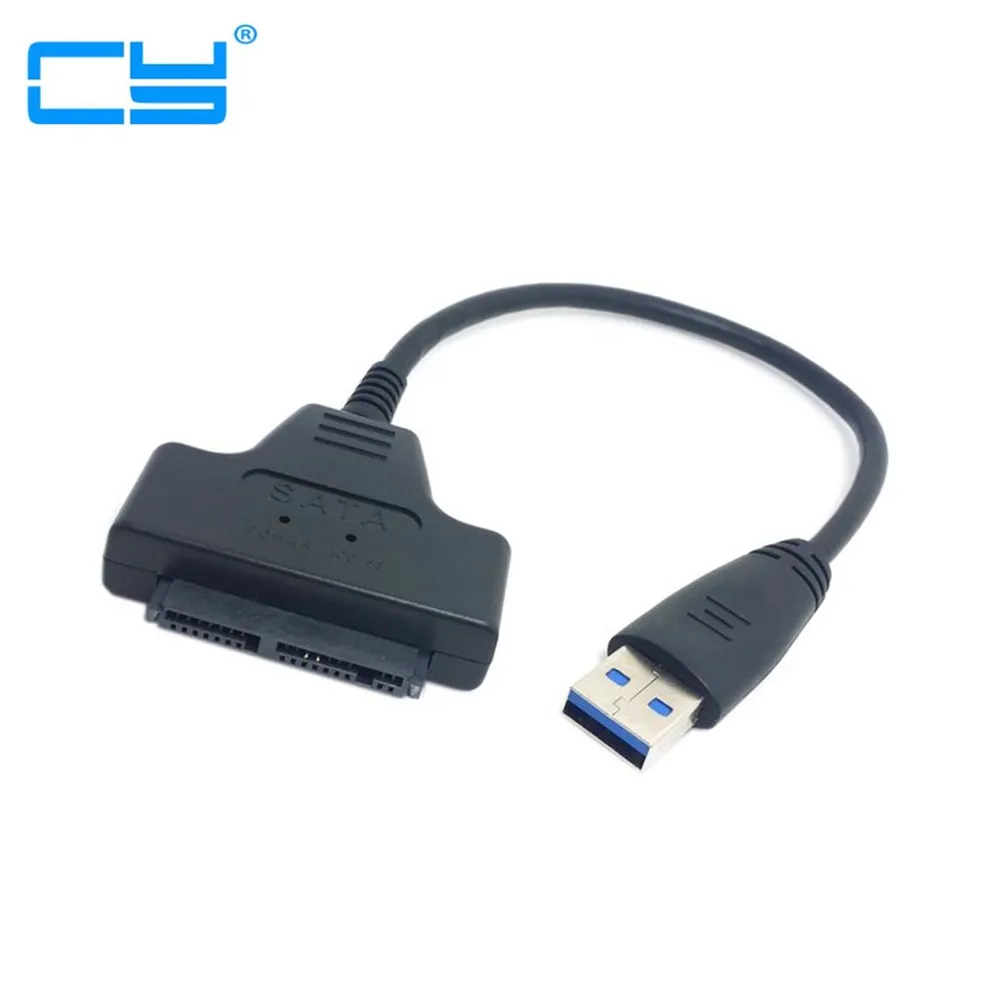 Adaptador USB 3,0 de supervelocidad para disco duro, microsata, 7 + 9...