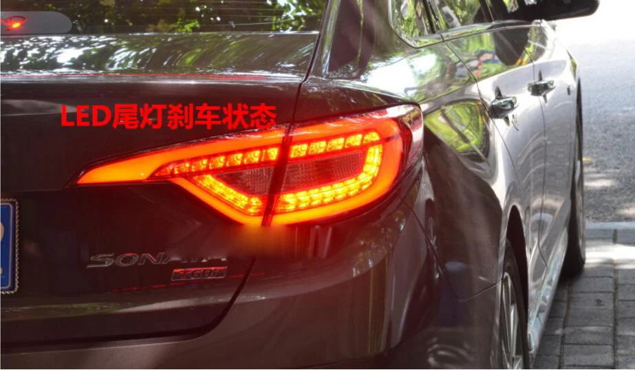 Год задний светильник для hyundai sonata задний светильник автомобильные аксессуары светодиодный DRL Taillamp для sonata противотуманный светильник