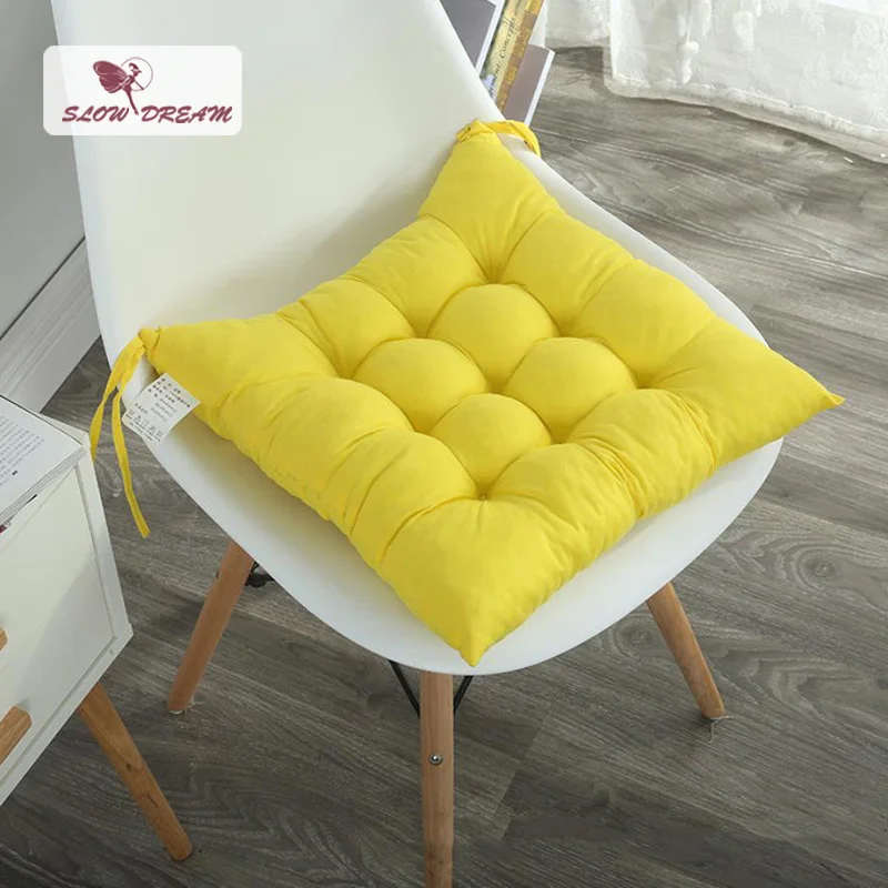 Slow Dream Seat Подушка Декор твердая задняя подушка Sqaure 40X40 см желтый модный подарок с