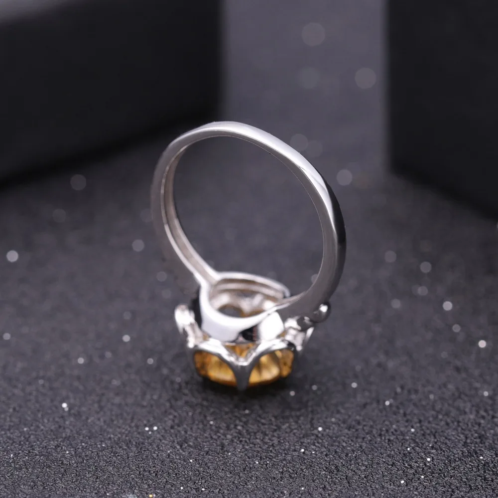 GEM'S BALLET, 2.66Ct, натуральный цитрин, обручальное кольцо, натуральная 925 пробы, серебро, драгоценный камень, кольца на палец для женщин, хорошее ювелирное изделие