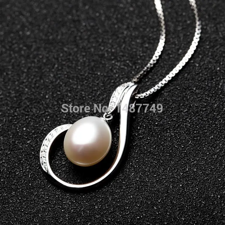 Hot Sale Luxury Jewelry Pendant Necklace Silver Chain Clavicle Genuine Natural Pearl TAD0181 | Украшения и аксессуары