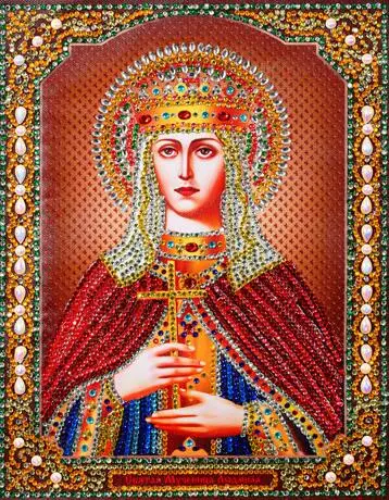 Особенная, алмазная вышивка, сделай сам, 5d алмазная живопись "религиозная икона", вышивка крестом, Алмазная мозаика, картина из бисера, домашний декор наша Леди - Цвет: 4