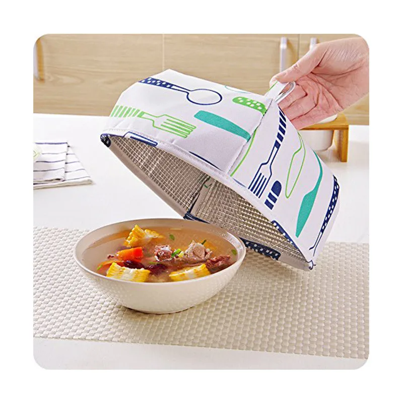 2 шт./компл. складные продуктовые Чехлы, сохраняющие тепло, горячая крышка из алюминиевой фольги, посуда, изоляция, кухонные настольные аксессуары, инструменты высокого качества