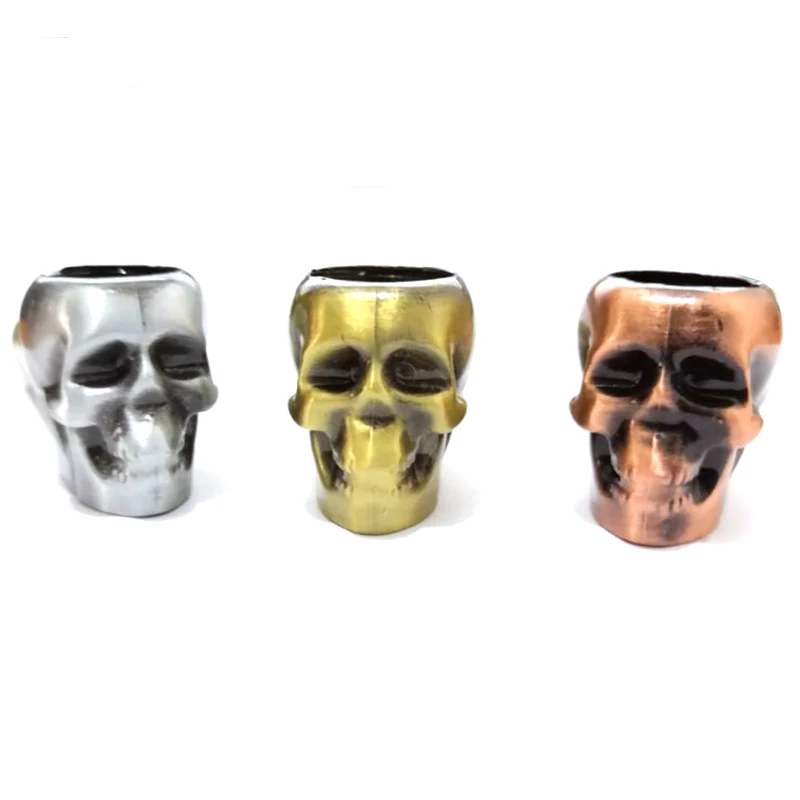 Metal Creativity Skull Classic Pipes Smoking Pipe Mouthpiece Filter Tobacco Pipe Cigar Narguile Grinder Smoke Cigarette Holder