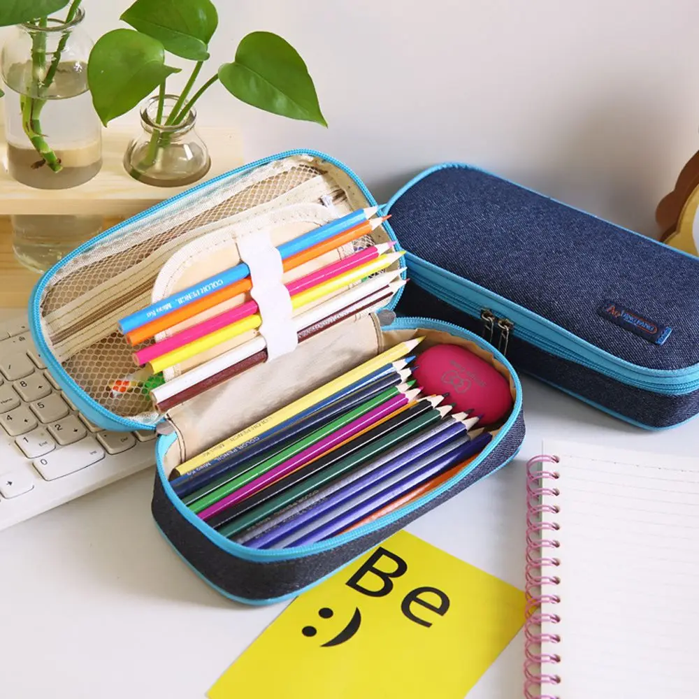 1 шт. Портативный пенал из ткани косметическая сумочка большой Ёмкость кавайный