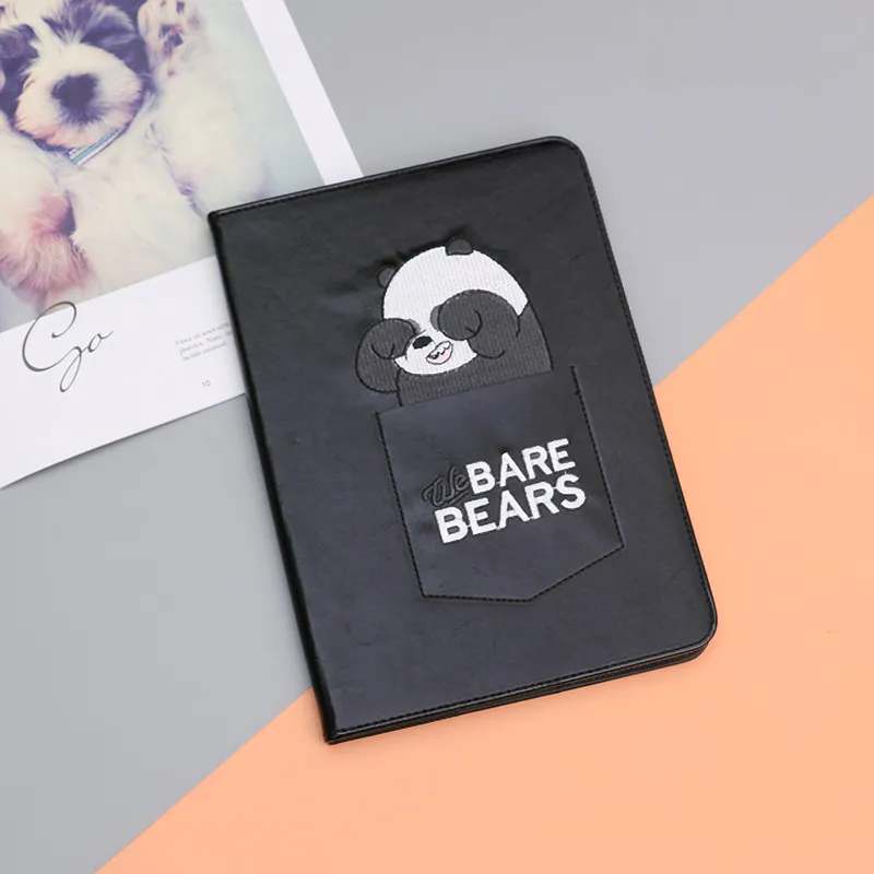 Чехол для iPad air 1/2 Pro 9,7 для iPad 9,7 дюймов / выпуск 6th ZAIWJ интеллектуальная Спящая вышивка Карманный чехол с медведем