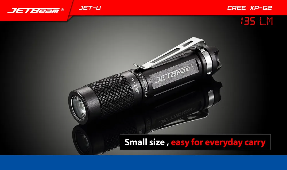 JETbeam JET-U(JET-) Cree XP-G2 135LM Мини Портативный Водонепроницаемый светодиодный фонарик