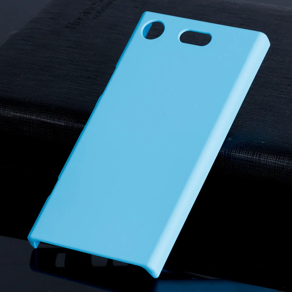 Пластик Coque 4.6For sony Xperia Xz1 компактный чехол для sony Xperia Xz1 Xz 1 компактный G8441 G8442 телефона чехол-лента на заднюю панель - Цвет: Sky Blue