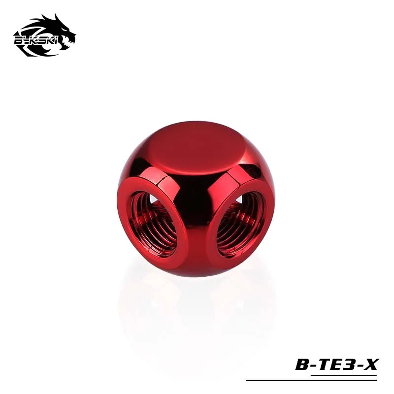 Bykski B TE3 X Multipass 3Way/4Way Cubic Adapter G1/4 несколько цветов 3F/4F T Splitter/X Splitter Водяной