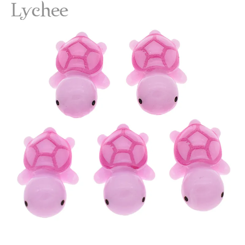 Lychee Life 5 шт. миниатюрные черепахи маленького размера Черепаховые дизайнерские