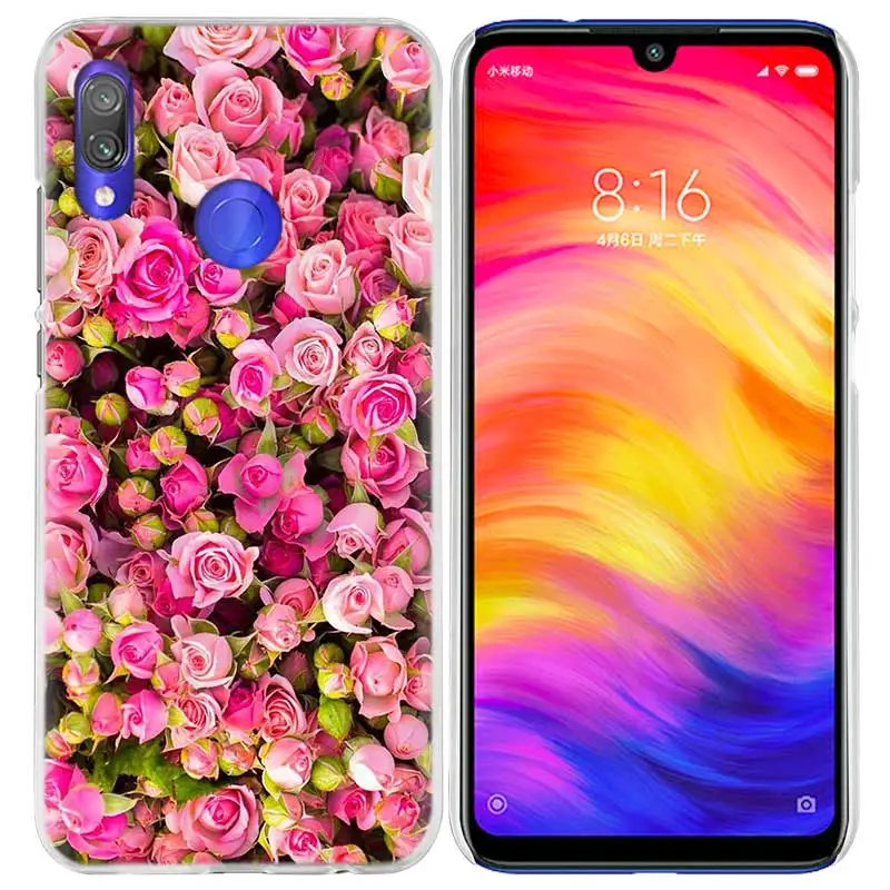 Чехол с красными бабочками и розами для Xiao mi Red mi Go Note 7 6 6A Pro S2 5 5A 4X mi A1 A2 9 mi x 3 5G 8 lite F1 жесткий чехол для телефона из ПК