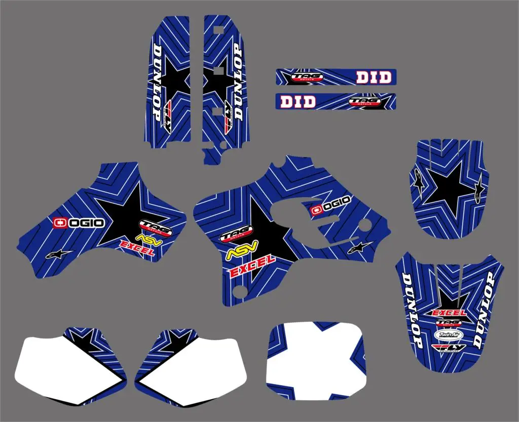 Новый стильный набор наклеек с графическим фоном для Yamaha YZ80 YZ 80 1993 1994 1995 1996 1997 1998
