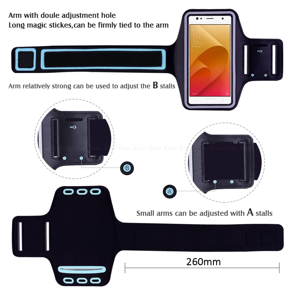 Спортивный чехол для бега в тренажерном зале Asus ZenFone 4 Selfie Lite Pro ZD553KL ZD552KL ZB553KL ZD551KL