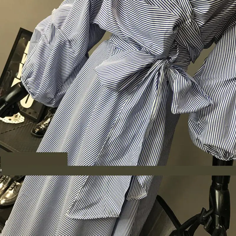 Женское платье GETSRING повседневное облегающее в полоску с треугольным вырезом и