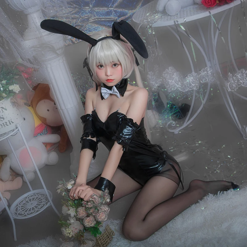 Аниме Yosuga No Sora Косплей костюмы милый кролик костюм для женщин Kasugano черный из