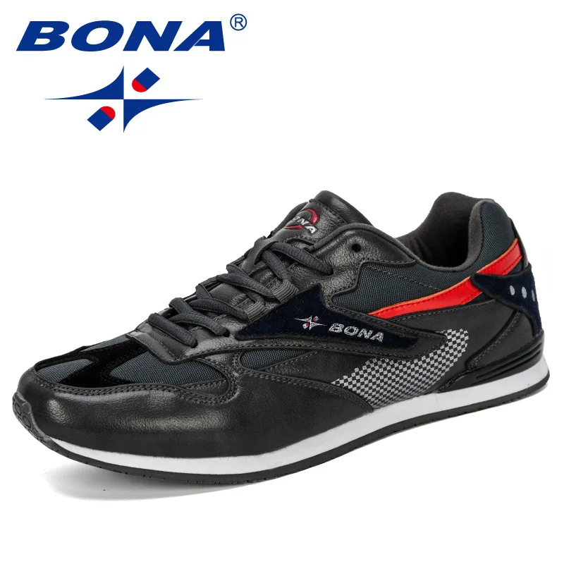 BONA/Новинка года; Дизайнерские мужские кроссовки; легкие дышащие Zapatillas; Повседневная обувь; Мужская обувь для отдыха; Уличная обувь; zapatos hombre