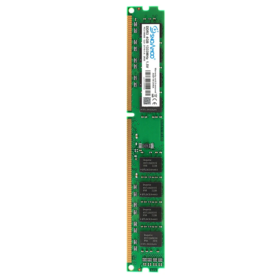 Snoamoo Настольный ПК Рамс DDR3 2 ГБ 1333 мГц PC3-10600S 1600 1 5 В DIMM 4 память 8 для настольных Intel