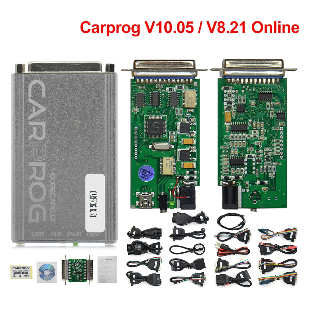 Carprog V8.21 с генератором ключей онлайн Программирование автомобиля Prog 8 21 и V10.05/10 93