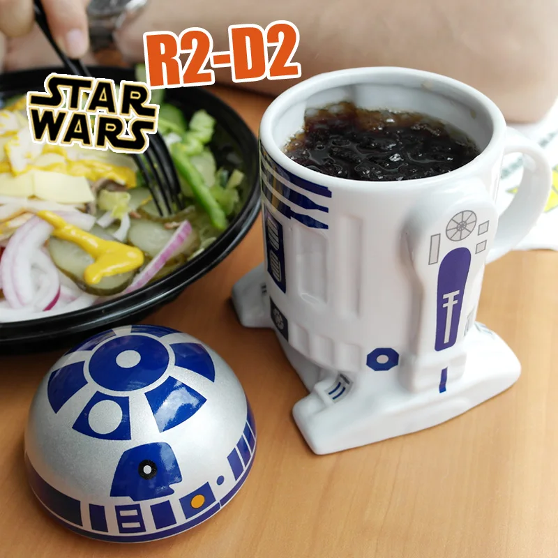 Фильм Звездные войны Робот R2 D2 мультфильм 3D Керамическая кофейная кружка чашка